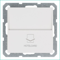Выключатель карточный отельный 10А IP20 механизм бел. глянцевый  G6209W