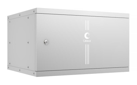 Шкаф телекоммуникационный настенный разборный LIGHT WSC-05D-6U55/45m 19дюйм 6U дверь метал. сер.  10173c