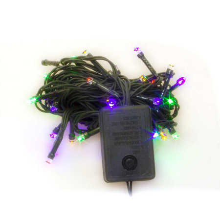 Гирлянда LD100C-GM 100 светодиод. LED 8 реж. 10м разноцв.  4607144116770