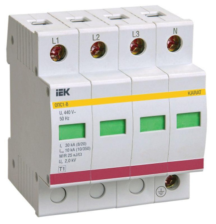 Ограничитель перенапряжения ОПС1-B 4P  MOP20-4-B