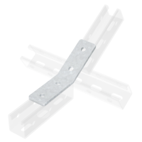 Уголок крепежный двойн. 45град. нерж. сталь AISI 304  IBMC1024C