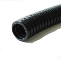 Труба гофрированная легкая d25мм с протяжкой безгалоген. трудногорючая (FRHF) (уп.75м)  ГФ-4100025-075