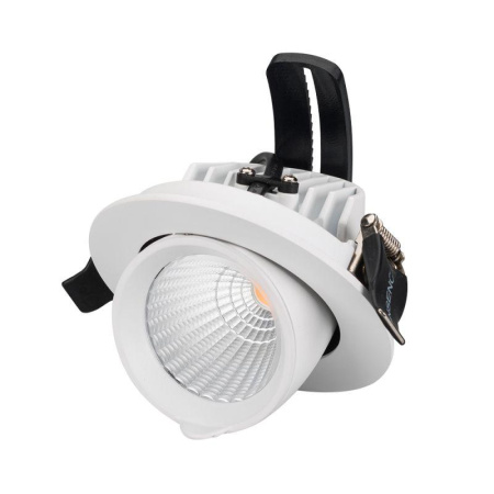 Светильник LTD-EXPLORER-R100-12W Warm3000 (WH 38 deg) IP20 металл 3 года  024026
