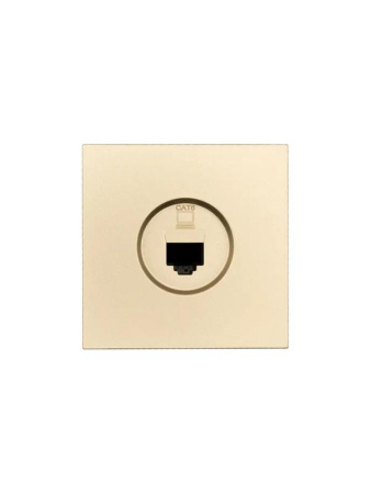 Розетка компьютерная 1-мест. СП ZIMA IP20 зол.  704-3688-140