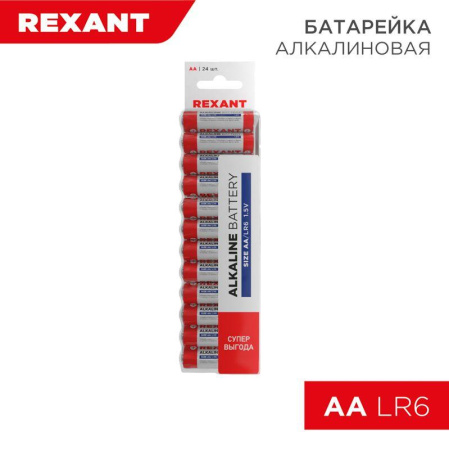 Элемент питания алкалиновый AA/LR6 (уп.24шт)  30-1024