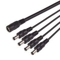 Разветвитель питания 4 разъема 0.5А IP22 2.1х5.5мм  14-0319