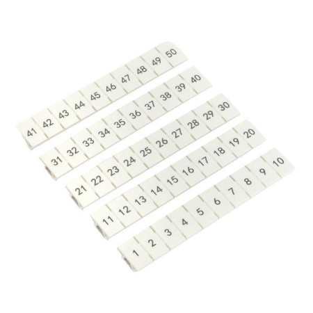 Маркировка для клемм 6 UT 1-50 (уп.100шт)  scr-ut-mrk-6-1-50