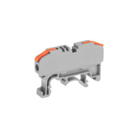 Клемма строительно-монтажная СМК проходная 222-421D 1п 0.08-4кв.мм с креплением на DIN-рейку сер. (уп.25шт)  07-6263-1