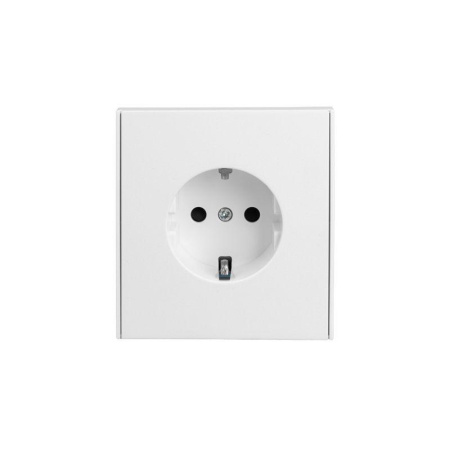 Розетка 1-ая с/з с/у со шторками 16А MIELE жемчуж.  KR-78-0701-4