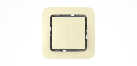 Переключатель перекрестный 1-кл. СП Lillium 10А IP20 без вставки крем.  71205