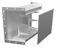 Короб кабельный блочный 2мм ККБ-УГВ-0.65/0.4 рама 63х5мм краска; обшивка оцинк.  KKB.UGV.64.20.RAL/ZN