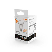 Лампа светодиодная Elementary 8Вт R63 рефлектор 3000К тепл. бел. E27 650лм  63218