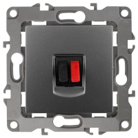 Розетка аудио 12-3111-12 графит ЭРА Б0027457