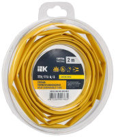 Трубка термоусадочная ТТУ нг-LS 6/3 желт. (уп.2м)  UDR12-006-003-002-K05-T