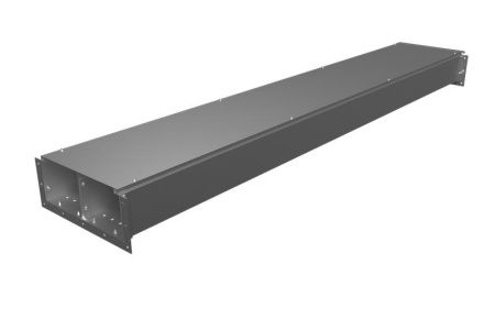 Короб ККБ-2ПО-0.2/0.5-3 3м 2.0мм двухканальный кабельный (рамка 4мм гор.оцинк.; обшивка оцинк.)  KKB.2PO.25.3020.HDZ/ZN