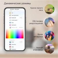 Лампа светодиодная умная Smart Home 10Вт A60 грушевидная 2700-6500К E27 1055лм RGBW + измен. цветов. темпер.+ диммир. управление по Wi-Fi  1180112