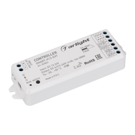 Контроллер SMART-K13-SYNC (12-24В 4х3А 2.4G) IP20 пластик  023821