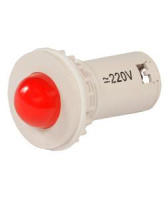 Лампа светодиодная коммутаторная СКЛ-11-К-2-220 220В AC/DC d=27 20мКд красн.  ET510804