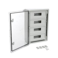 Корпус пластиковый распределительный ЩРН-60 IP65 прозр. дверь 600х400х200  PR08.26505
