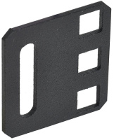 Переходник с 21дюйм на 19дюйм 1U черн.  AD05-01U-R