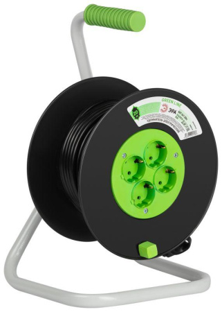 Удлинитель на пластик. катушке 4х20м с заземл. KAT-3x1-20m Greenline ПВС 3х1  Б0065130