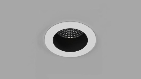 Светильник светодиодный потолочный встраив. AL Черно- 7Вт IP65 тепл. бел. 3000К  00-00006967