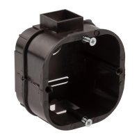 Коробка установочная усиленная для твердых стен саморезы стыковочные узлы черн. IP20 KUTS-60-60-43-s-black ЭРА Б0052723