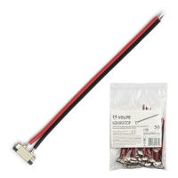 Коннектор (провод) UCX-Q212 SF2/A20-NNN 050 POLYBAG 8мм для соединения светодиодных лент 2835 с блоком питания 2 контакта IP20 (уп.50шт)  UL-00001040