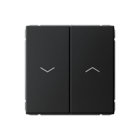 Выключатель для жалюзи 2-кл. ArtGallery 2х (сх. 4) 10А механизм карбон SE GAL001019