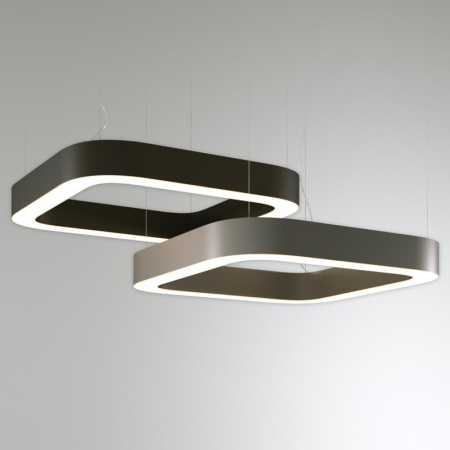 Светильник светодиодный RVE-LBX-HOLE-BOX-SOFT-1800-P 173Вт 4000К 1800х1800х100мм подвесной шир. рассеив.=80мм бел.  RVE00000354