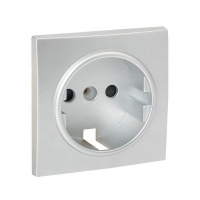 Панель лицевая Валенсия для розетки 1-м 16А защ. шторки с заземл. сталь PROxima  ESR16-L-028-30