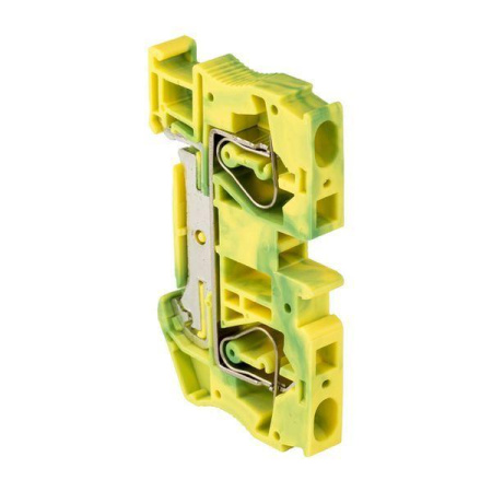 Колодка клеммная ST-6 земля пружинная  plc-jxb-st-6-pen