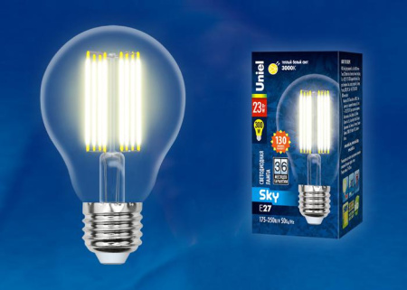 Лампа светодиодная LED-A70-23W/3000K/E27/CL PLS02WH Sky прозр. картон  UL-00005897
