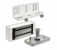 Замок электромагнитный М1-200 с уголком бел.  260374