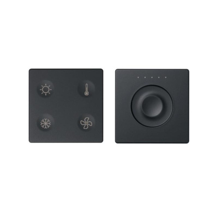 Комплект выключателя 4-кл. сенсорн. + регулятор Т1 KNX; RJ12 графит 82 Sense 8400653-038