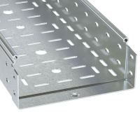 Лоток листовой перфорированный 400х80 L3000 сталь 1мм  3530610