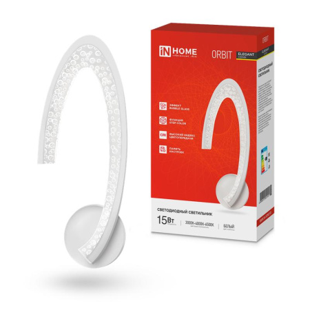 Светильник светодиодный ELEGANT ORBIT STEP COLOR 15Вт 3000-6500К 1200лм 230В бел.  4690612051451