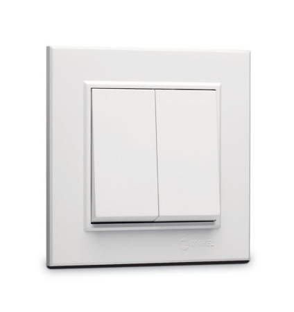 Выключатель 2-кл. СП Karea 10А IP20 бел.  56001003
