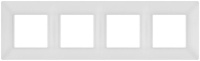 Рамка для розеток и выключателей ЭРА Elegance 14-5004-01М на 4 поста матов. бел.  Б0065818