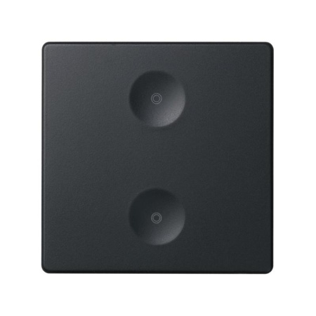 Выключатель сенсорный 2-кл. СП  82 Sense IP20 без маркир. графит  8000621-038