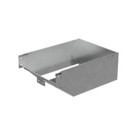 Угол для лотка вертикальный внешний левый с разворотом трассы на 90град. 400х100 сталь 1мм "ПЛЮС" VLPDplus90-100-400-L HD КМ PL3804