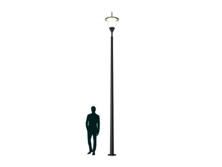 Светильник APEX LED 40 SK 3000K POLE 4M RAL9005 СТ 4732000070