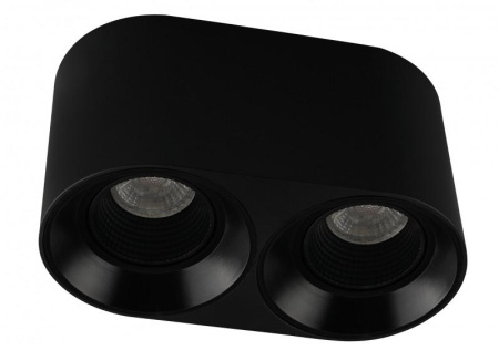 Светильник накладной IP20 10Вт GU5.3 LED черн./черн. пластик  DK3096-BK