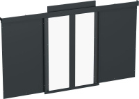 Дверь раздвижная 45U 1000 нож. черн. (уп.2шт) by ZPAS РФ  ZP-FD05-45U-1000-L-R