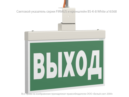 Оповещатель пожарный световой BS-FIRMUS-10-F1-12 White  a25218