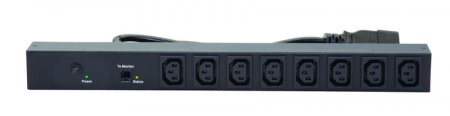 Блок распределения питания базовый PRO 1U 10/230 8 С13  60A-64-54-08BL