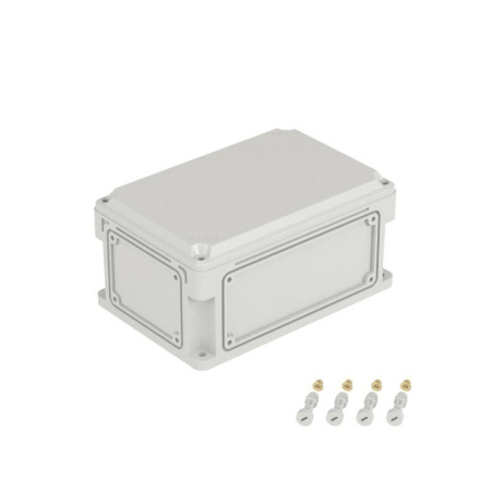 Корпус 300х200х146мм IP67 с непрозр. крышкой 21мм с фланцами пластик.  532210