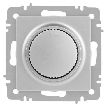 Светорегулятор Accent 6-401-03 поворотный 600Вт 230В IP20 СУ алюм.  Б0063674