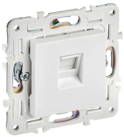 Розетка компьютерная RJ45 кат.5E SKANDY SK-K01W арктич. бел.  SK-K10-1-K01