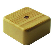 Коробка распаячная 50х50х20мм IP40 для кабель-канала светл. дерево  КР-513110050-100